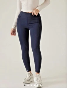 Pantalón Athleta Delancey Skyline azul marino talla pequeña transpirable elástico - Imagen 1 de 10