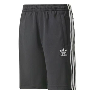 [BQ5387] Youth Adidas Original J SST Superstar Shorts - Black White - Picture 1 of 2