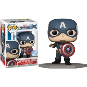 Captain America with Shield Civil War US Exclusive Pop! Vinyl - Funko 1200 - Picture 1 of 4