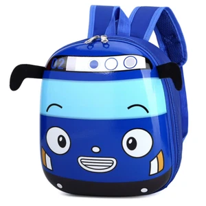 3D Cartoon Bus Toddler Backpack Cute Kindergarten Travel Backpack Small School B - Picture 1 of 10
