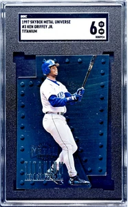 1997 Skybox Metal Universe Titanium Ken Griffey Jr #3 SGC 6 EX-NM POP 1 HOF - Picture 1 of 2