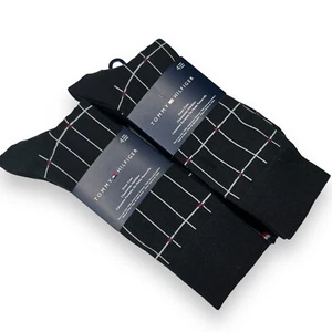 Tommy Hilfiger Men's 8 Pair Dress Crew Socks Size 7-12  NEW WITH TAGS Flag - Picture 1 of 5