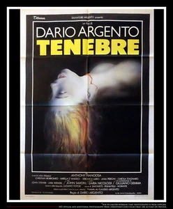 TENEBRAE Dario Argento Italian 2SH Vintage Movie Poster Original 1982 - Bild 1 von 7