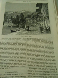 Balbek en Syrie 1845 Gravure Print Article - Imagen 1 de 1