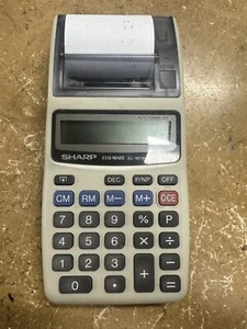 Sharp ELSI MATE EL-1611H Handheld Printing Calculator - Picture 1 of 1