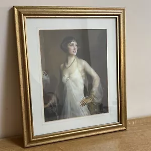 Vintage Druck von Lazlo Portrait - elegantes gerahmtes Kunstwerk - Bild 1 von 10
