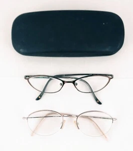 Liz Claiborne Women's Eyeglasses FRAMES ONLY 2 Pair Lot With 1 Glasses Case - Picture 1 of 11