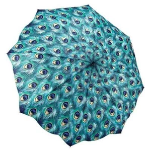 Peacock Galleria Folding Umbrella Portable Auto Open/Close - Picture 1 of 2