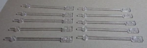 LEGO 49546 - 99784 Bar 12L with 1 x 2 Plate and 1x1 Round Plate End Clear x10 - Picture 1 of 1