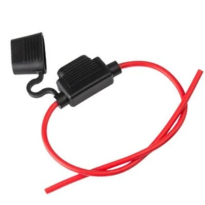 1x soporte de fusible de coche fusible plano max.30A 14AWG fusible de coche HIFI - Imagen 1 de 9