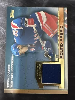 2002-03 Topps First Round Fabric FRF-RD Radek Dvorak New York Rangers - Image 1 of 2