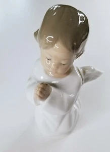 Lladro Fulgencio Garcia Porcelain Figurine Praying & Kneeling Angel #4538 5" - Picture 1 of 6
