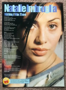 NATALIE IMBRUGLIA - WISHING I WAS THERE 1998 Full page UK magazine lyric poster - Imagen 1 de 1