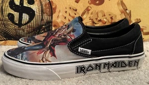 Iron Maiden X Vans Classic Slip On Trooper Motörhead Metallica US 8-Almost New - Picture 1 of 7