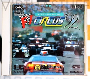 F1 Circus 92 Pc Engine Nec, PCE HuCard 07, F-1 Japan Market, very good condition - Picture 1 of 8
