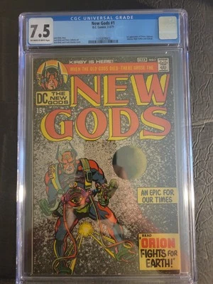 New Gods #1 💦 CGC 7.5 OW/WH 💦 1st Orion Lightray Metron Kalibak 1971 - Image 1 of 3