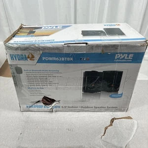 Pyle 6.5-Inch Wall Mount Waterproof Bluetooth Speaker System – Indoor/Outdoor Au - Picture 1 of 12