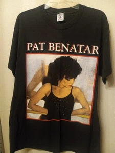 Pat Benatar Vintage Tour T-shirt Size L - Double Sided - Picture 1 of 11