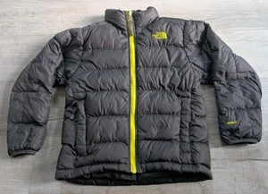 The North Face Jacke Jungen Kinder Gr. S 550 Daunen Full Zip bestickt schwarz gelb  - Bild 1 von 11