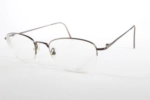 Giorgio Armani Eyeglasses GA 1002 Women Grey Semi-Rimless Metal Glasses Frames - Picture 1 of 4