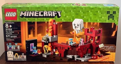 LEGO Minecraft: The Nether Fortress Steve & Alex 21122 New Open Box Sealed Bags - Image 1 of 4