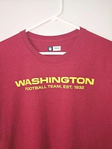 Washington Football Team WFT 2xl Xxl Mens Burgundy Graphic Logo Tshirt NFL - Picture 1 of 11