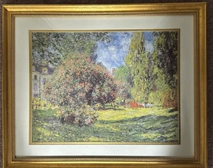The Museum Collection Gallery Framed CLAUDE MONET The Park Monceau, 1876 - Picture 1 of 2