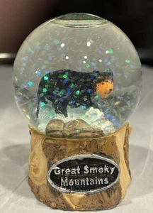Great Smoky Mountain Black Bear Souvenir Snow Globe 2.5" - Picture 1 of 2