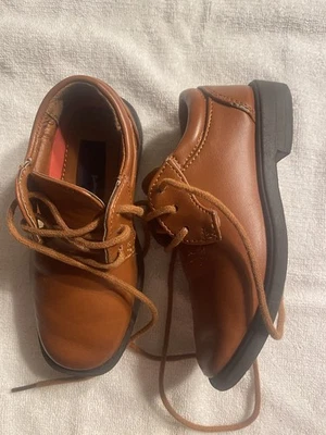 Boys Light Brown Dress Shoes Size 7 Toddler By Josmo - Image 1 of 4