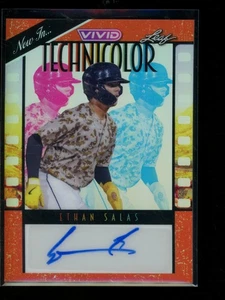 2023 Leaf Vivid TECHNICOLOR RC ETHAN SALAS AUTO 3/3 #T-ESI - Picture 1 of 2