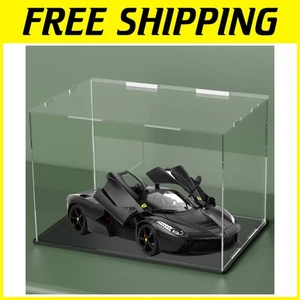 Elegant Acrylic Display Case with Black Stand for 1:18 Diecast Models - 13x6.... - Picture 1 of 8