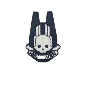 Diver White/Blk Tactical Patch [3.5 inch - Hook Fastener Backing ] R2 - Picture 1 of 1
