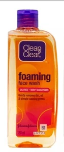 1X Clean and Clear Foaming Face Wash remove dirt and pimple causing germ 150ml - Picture 1 of 1