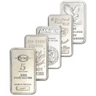 5 oz Silver Bar - Random Brand Secondary Market .999 Fine - Five 5 Bars