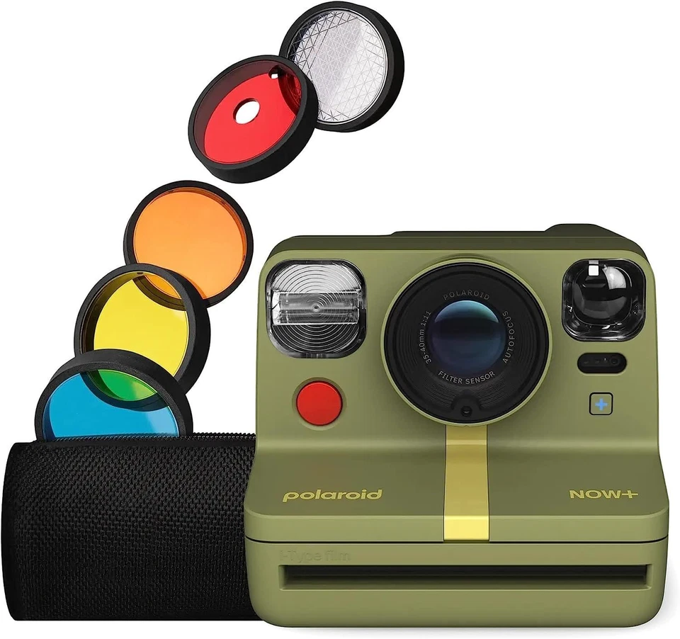 Polaroid Now+ Gen 2 i-Type Instant Camera + 5 lens filters - Green - Image 1 of 1