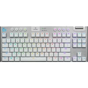 Logitech G915 TKL Lightspeed RGB Mechanical Gaming Keyboard - Aluminum, White - Zdjęcie 1 z 5