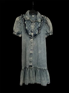 River Island Girls Blue Denim Dress-Age 12 Years - Picture 1 of 6