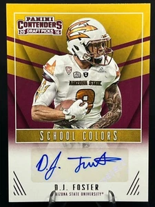 D.J. Selecciones de draft Foster 2016 Contenders School Colors Signatures #43 Arizona St. - Imagen 1 de 2