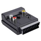 4X(Est umschaltbarer Scart Stecker auf Buchse S-Video 3 RCA o Adapter Convor R6Q1)