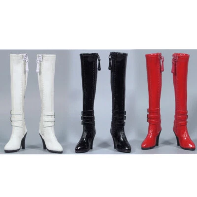 1/6 lange Stiefel mit Reißverschluss für 12 Zoll heißes Spielzeug Sideshow Phicen Actionfigur