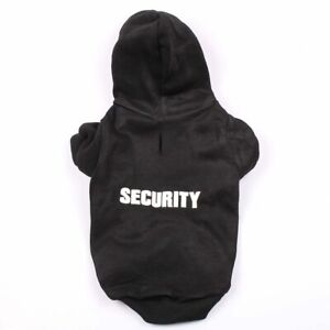 Dogs Security Hoodie with lead hole Hoody jumper Fleece Black Red Blue Pink 