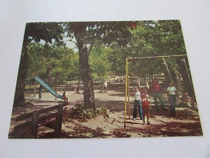 MONTECRETO modena PARCO GIOCHI viaggiata con francobollo, 1980 - Picture 1 of 2