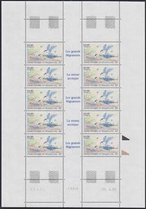 F-EX17691 SAINT PIERRE MIQUELON FRANCE MNH 1995 ARTIC MIGRATORY BIRD BLOCK 10.  - Picture 1 of 1