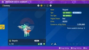 🌟Shiny Sky Form Shaymin - Battle Ready 🌟| Pokemon Scarlet and Violet - Bild 1 von 4