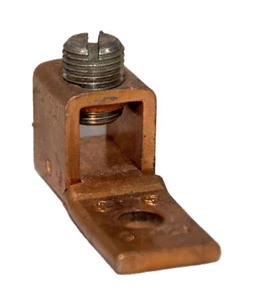 Blackburn L250 Copper Screw Lug 6-250 kcmil Stranded 1-Hole Single Barrel - Picture 1 of 7
