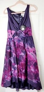 Neiman Marcus Lela Maxikleid rosa lila ärmellos - Bild 1 von 12