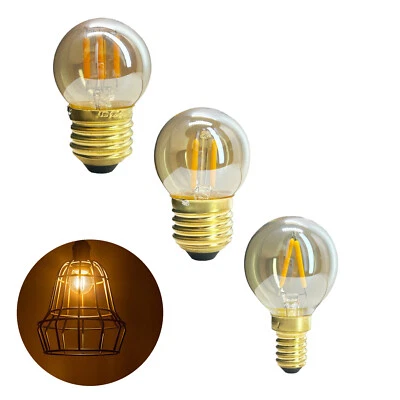 G40 Led Filament Globe Light Bulbs 360 Degree Beam Angle For Bedroom Day Night - Image 1 of 4