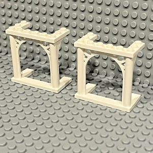 Lego White Arch 3 x 6 x 5 Ornamented Pavilion 30613 19063 Friends (Lot of 2) - Picture 1 of 1