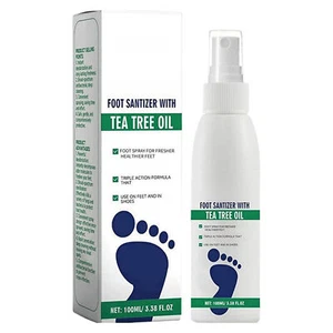 Foot Sanitizer Spray with Tea Tree Oil, Tea Tree Oil Foot Spray Odor Remover - Picture 1 of 12