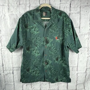 Chiliwear UM Green Hawaiian University of Miami Hurricanes Hemd Herren XL Y89 - Bild 1 von 7